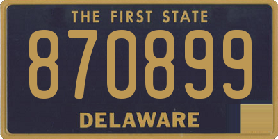 DE license plate 870899