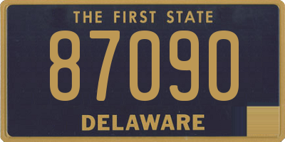 DE license plate 87090