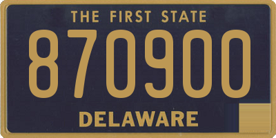 DE license plate 870900