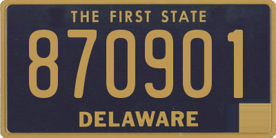 DE license plate 870901