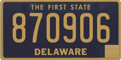DE license plate 870906