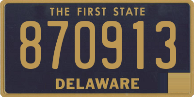 DE license plate 870913