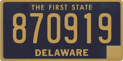 DE license plate 870919
