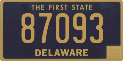 DE license plate 87093