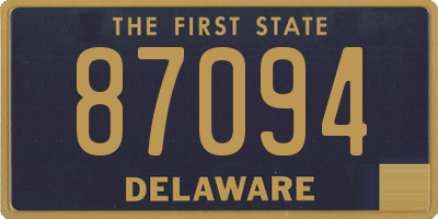DE license plate 87094