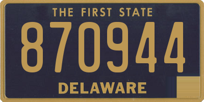 DE license plate 870944