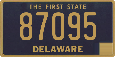 DE license plate 87095