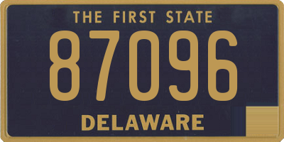 DE license plate 87096
