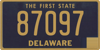 DE license plate 87097