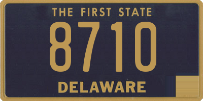 DE license plate 8710
