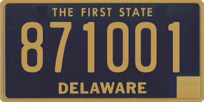DE license plate 871001