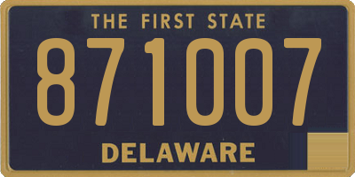 DE license plate 871007