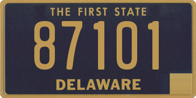 DE license plate 87101