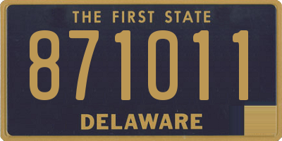DE license plate 871011