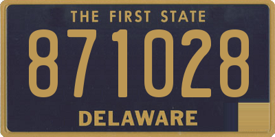 DE license plate 871028