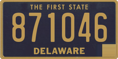 DE license plate 871046