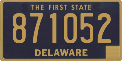DE license plate 871052