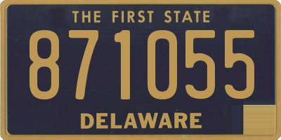 DE license plate 871055