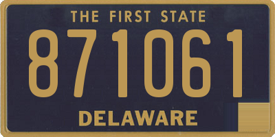 DE license plate 871061
