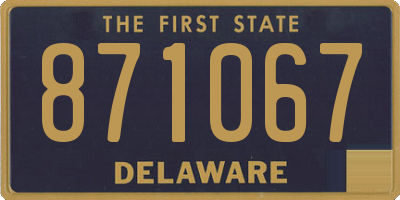 DE license plate 871067