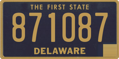 DE license plate 871087