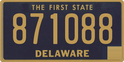 DE license plate 871088
