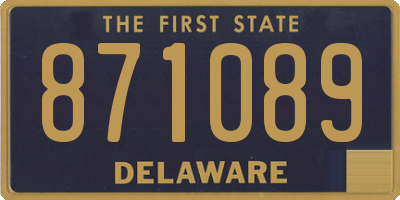 DE license plate 871089