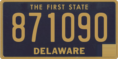 DE license plate 871090