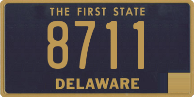 DE license plate 8711