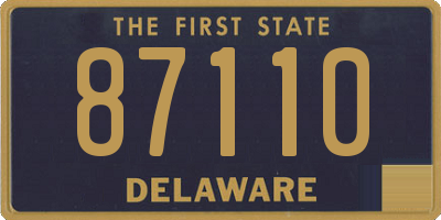 DE license plate 87110