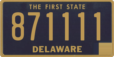 DE license plate 871111