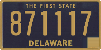 DE license plate 871117