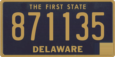 DE license plate 871135