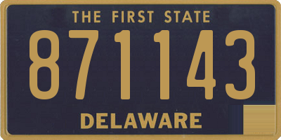DE license plate 871143
