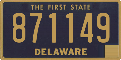 DE license plate 871149