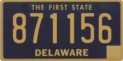 DE license plate 871156
