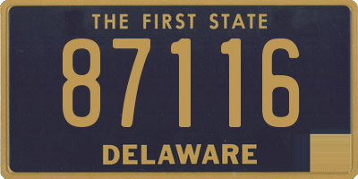 DE license plate 87116