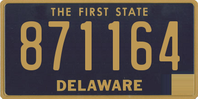 DE license plate 871164