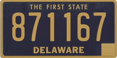 DE license plate 871167