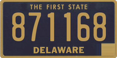 DE license plate 871168
