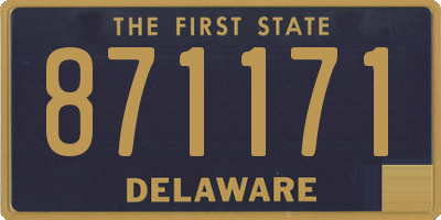 DE license plate 871171