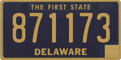 DE license plate 871173