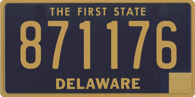 DE license plate 871176