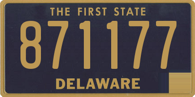 DE license plate 871177