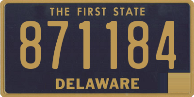 DE license plate 871184