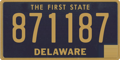 DE license plate 871187