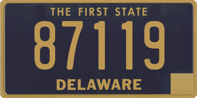 DE license plate 87119
