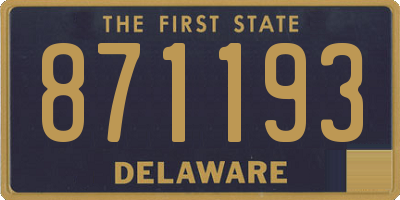 DE license plate 871193