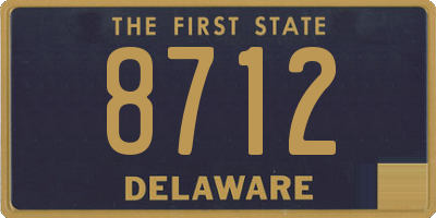 DE license plate 8712
