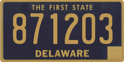 DE license plate 871203